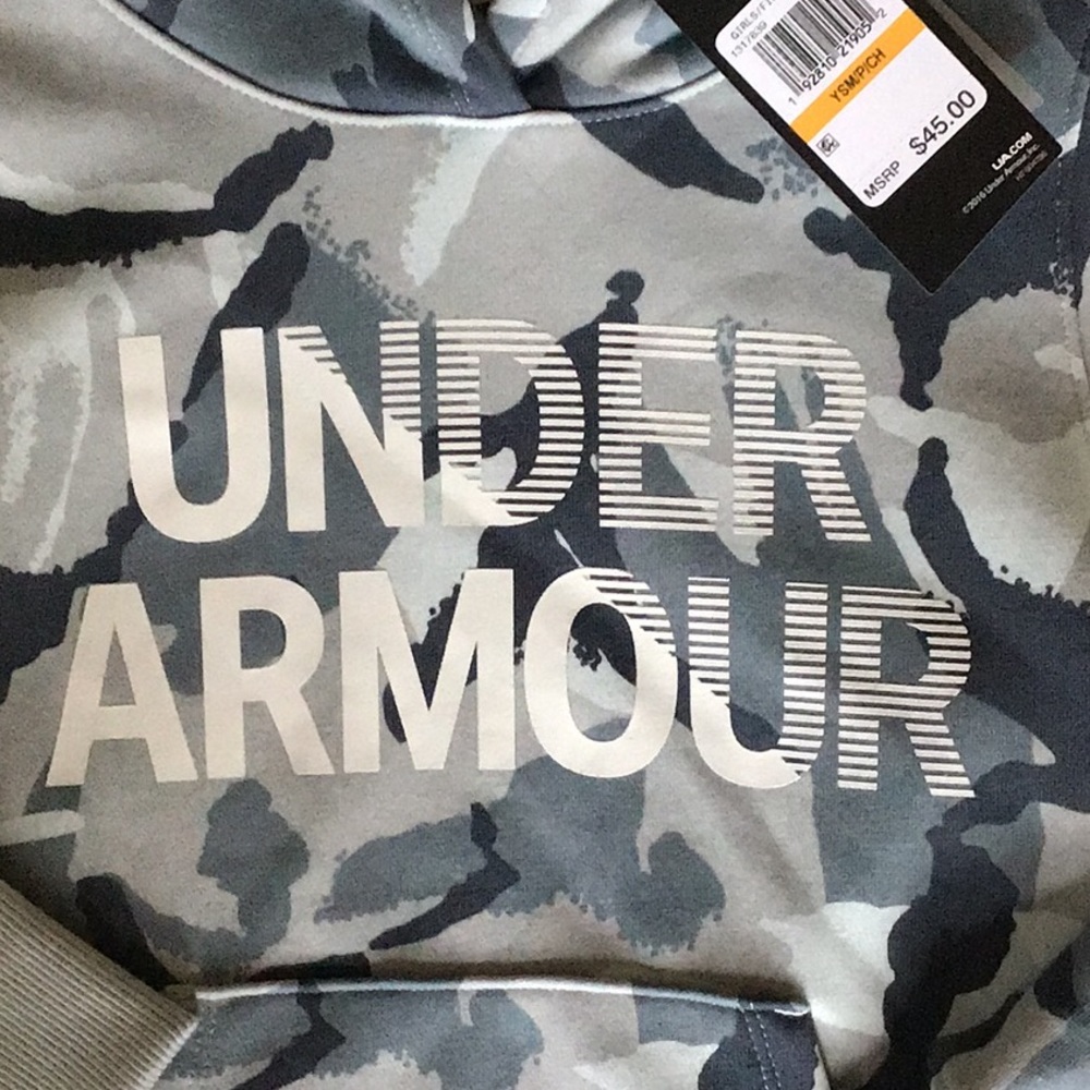 NWT!  Under Armour girls hoodie, size small - Picture 5 of 7
